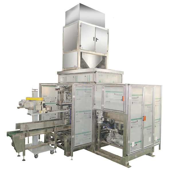 Automatic bagging machine for 25kg granule product - IAPACK
