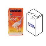 平底袋，頂部貼有穀物標籤